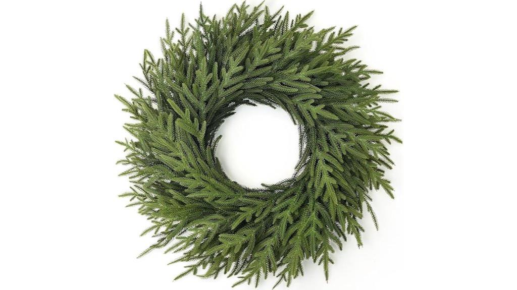 norfolk pine door wreath