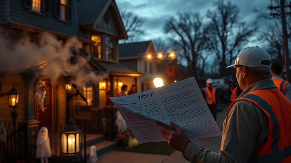 obtain necessary permits safely