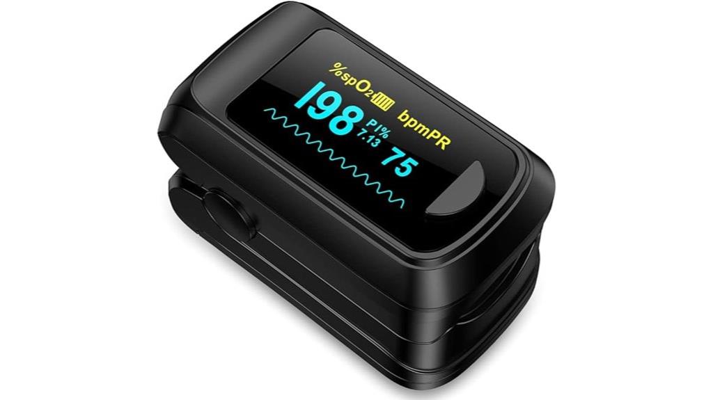 oled screen fingertip oximeter