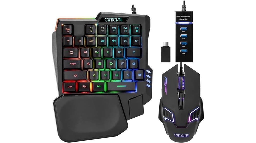 one handed usb gaming set