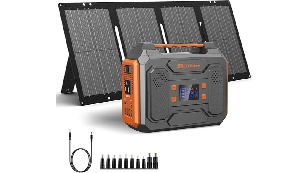 orange foldable solar generator