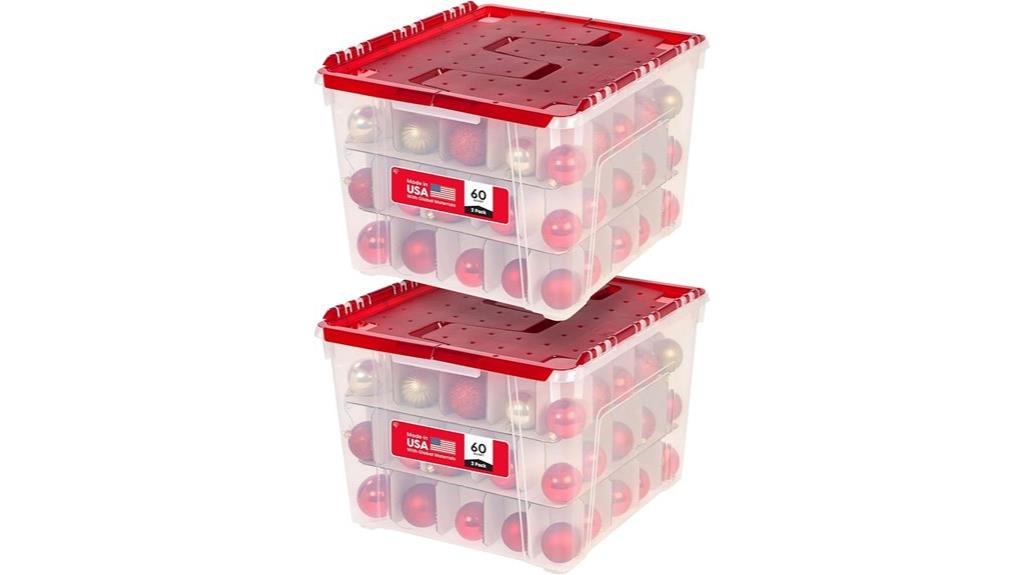 ornament storage box set