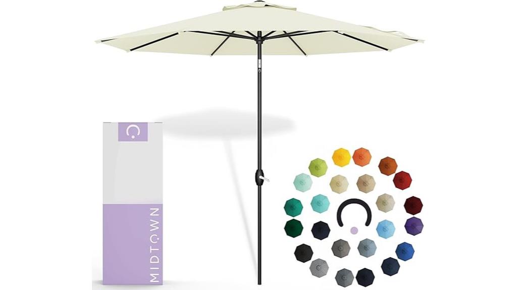 outdoor umbrella with canvas