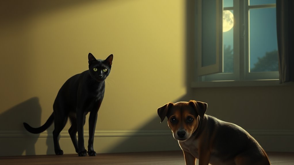 pets reacting to unseen energies