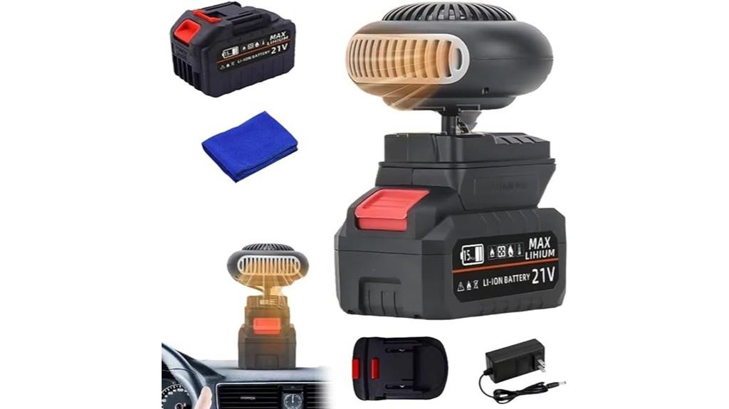 portable camping heater battery