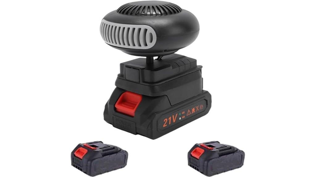 portable camping heater with dual power