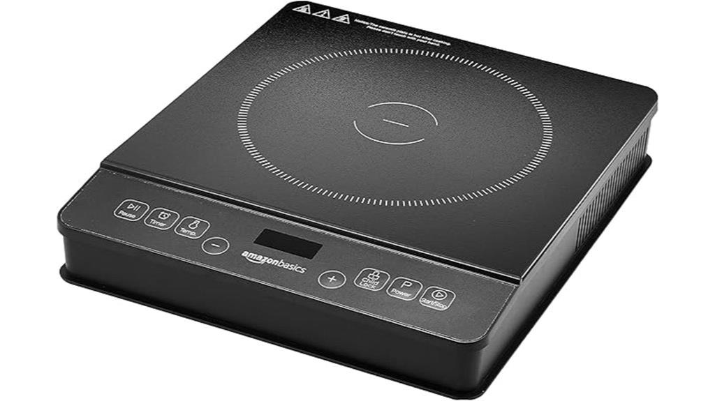 portable induction cooktop with safety