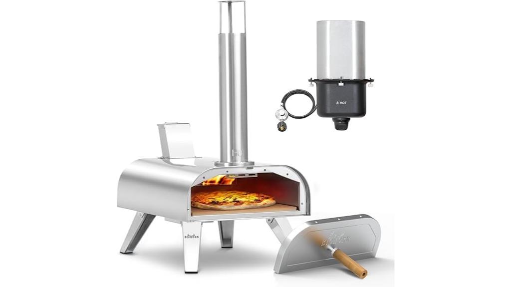 portable multi fuel pizza oven