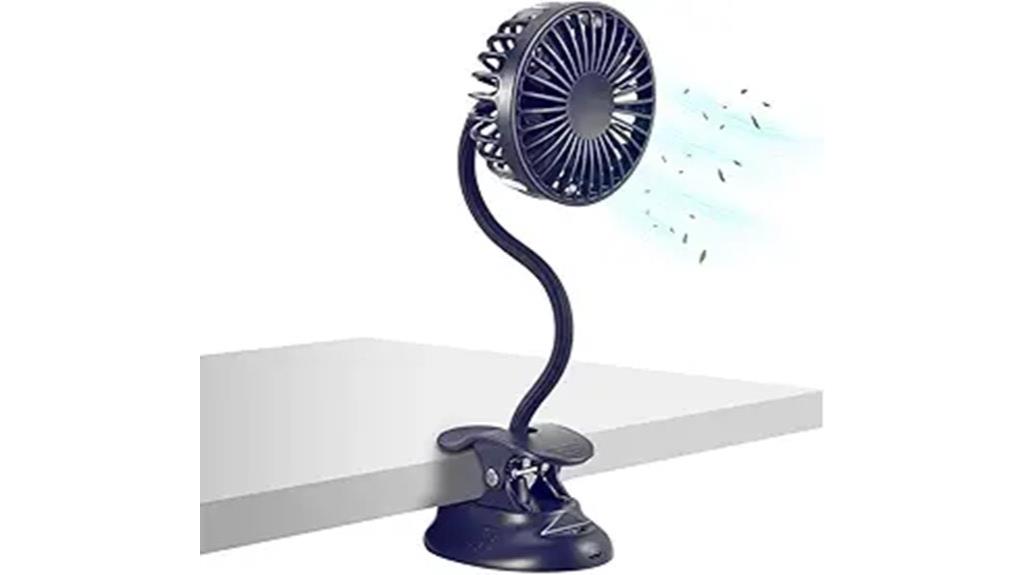 portable rechargeable desk fan