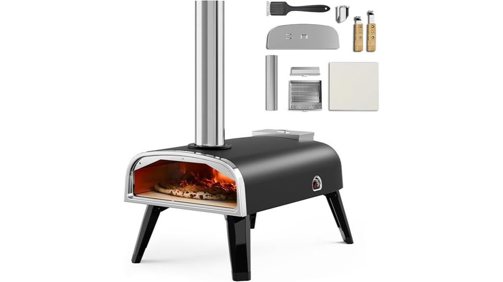 portable stainless steel pizza oven