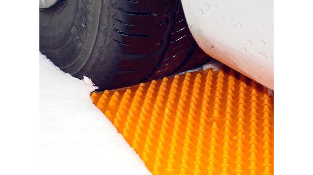 portable traction mat set