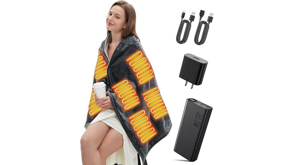 portable usb heated blanket