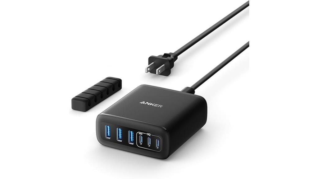 powerful multi port desktop charger