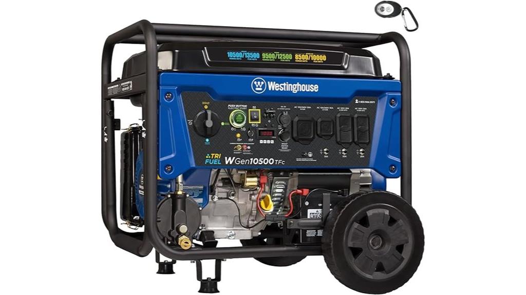 powerful tri fuel portable generator
