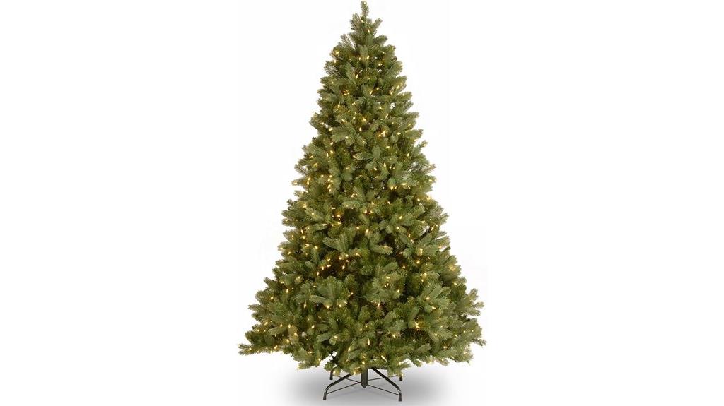 pre lit full downswept tree