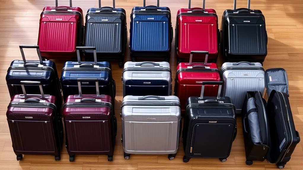 premium expandable suitcase sets
