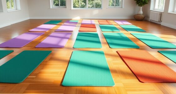 premium yoga mats for support