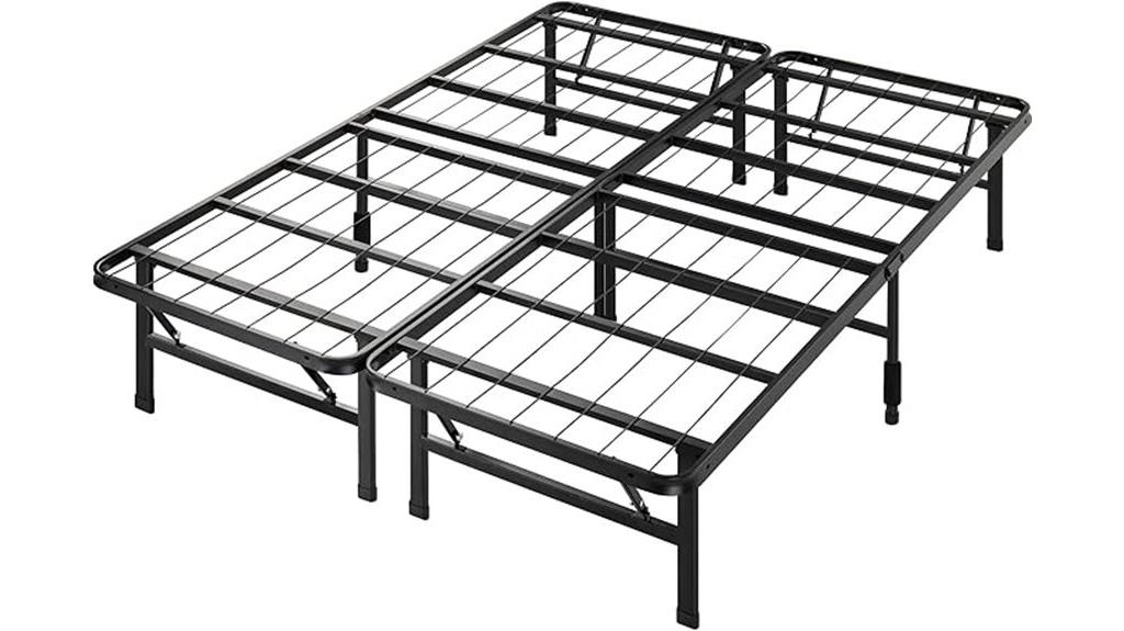 queen sized metal bed