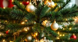realistic pre lit christmas trees