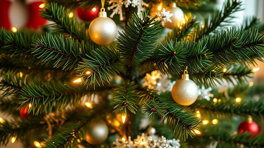 realistic pre lit christmas trees