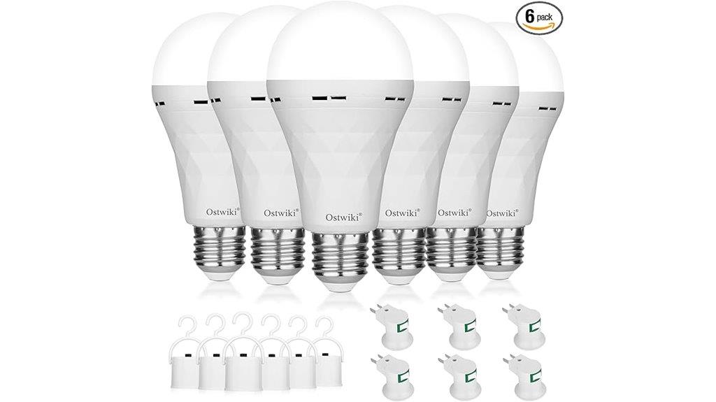 rechargeable emergency backup bulbs