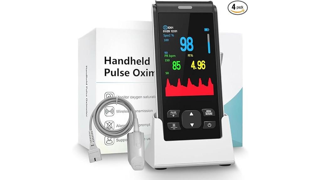 rechargeable handheld pulse oximeter