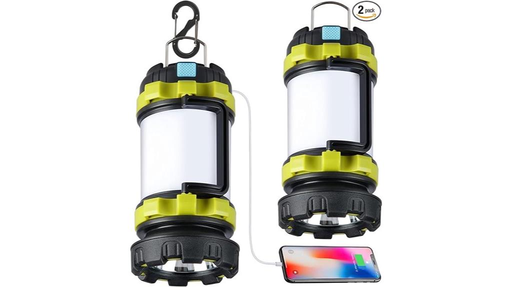 rechargeable lanterns with power bank