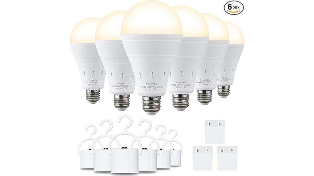 rechargeable led bulb pack
