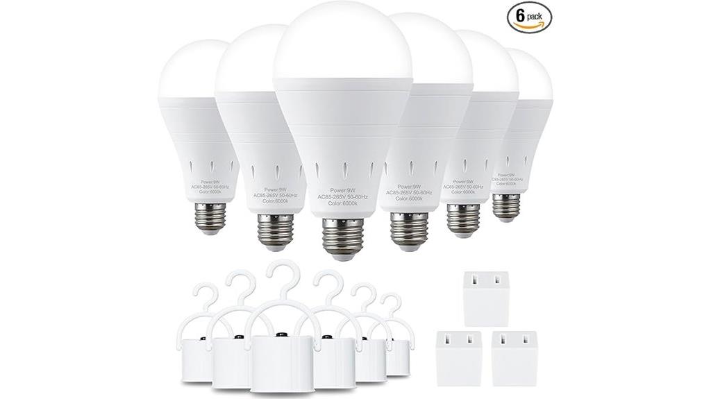 rechargeable led bulb set