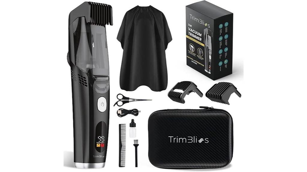 rechargeable vacuum beard trimmer
