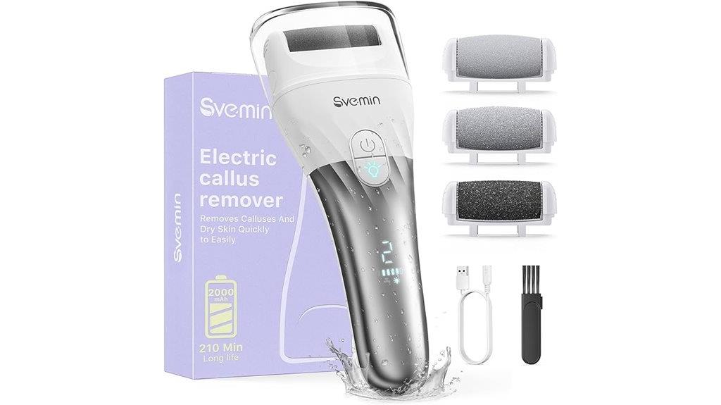 rechargeable waterproof foot scrubber