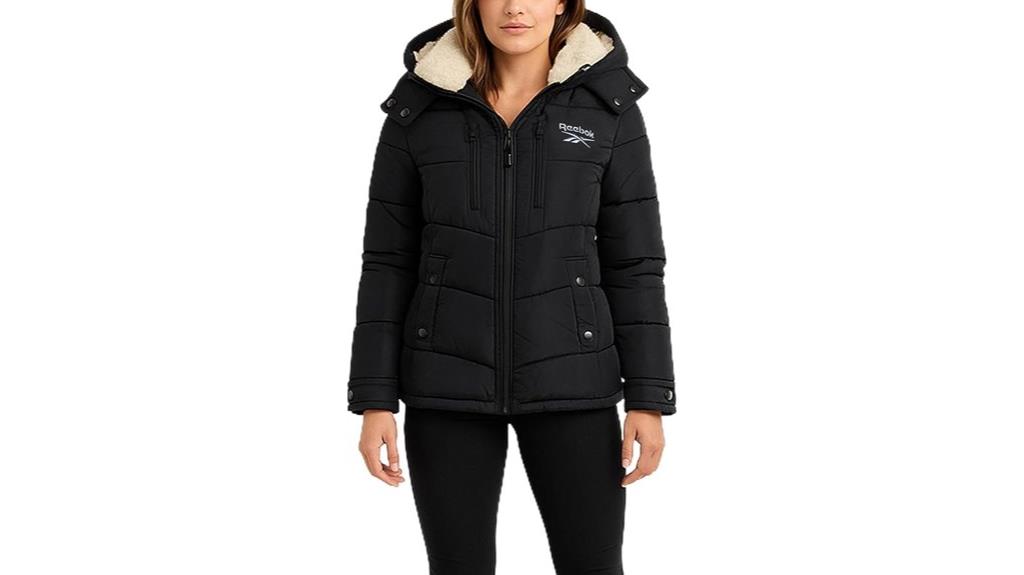 reebok women s puffer jacket