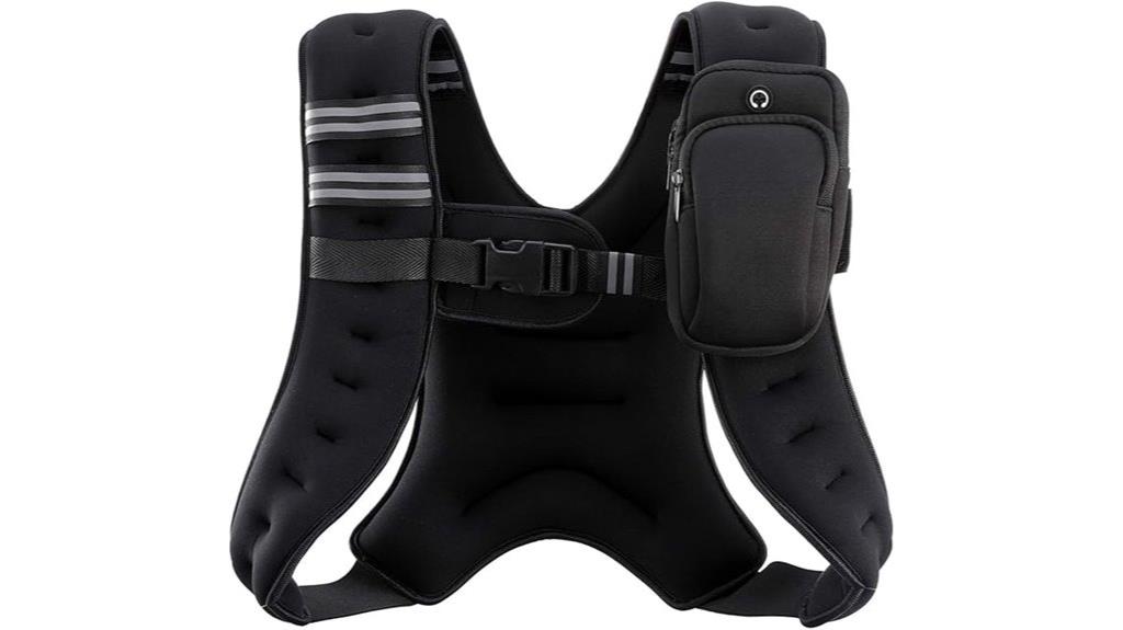 reflective weighted fitness vest