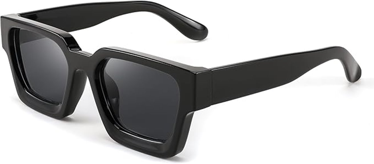 retro 90s square sunglasses