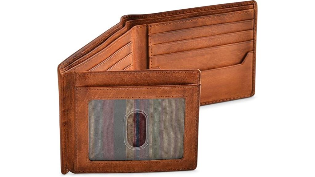 rfid blocking bifold wallet