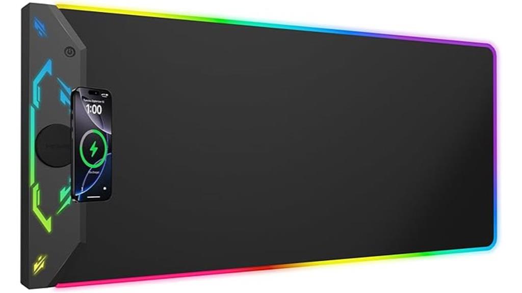 rgb wireless charging mat