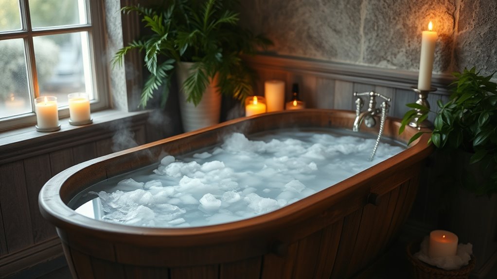 salt bath detox and relaxation