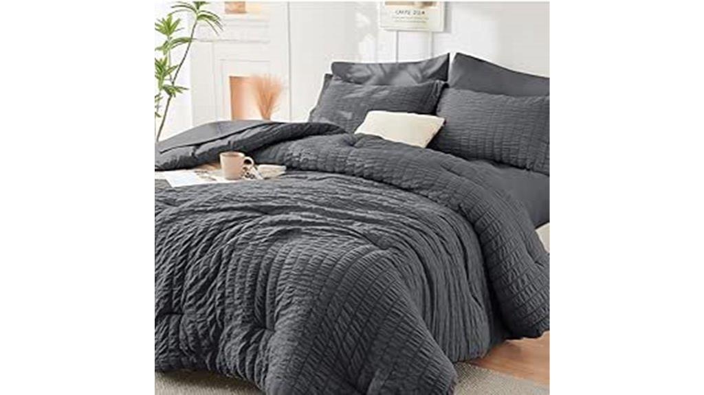 seersucker queen comforter set
