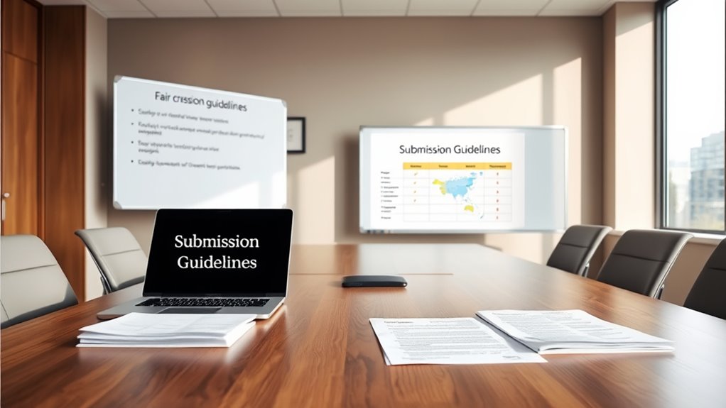 set clear submission standards