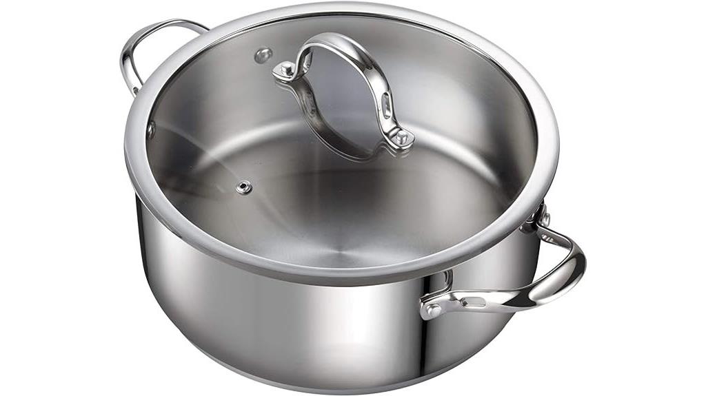 seven quart stainless dutch oven