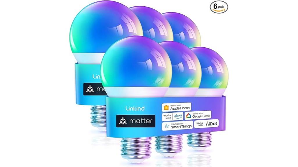 six pack smart light bulbs