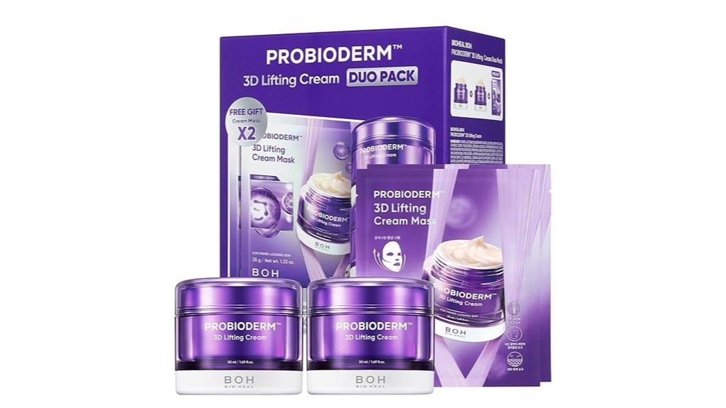 skincare set with masks