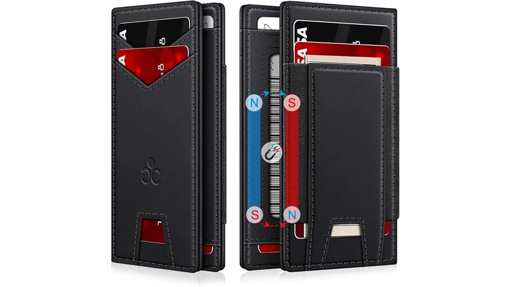 slim rfid leather wallet