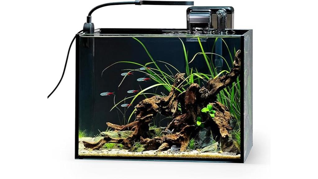small aquarium kit includes light