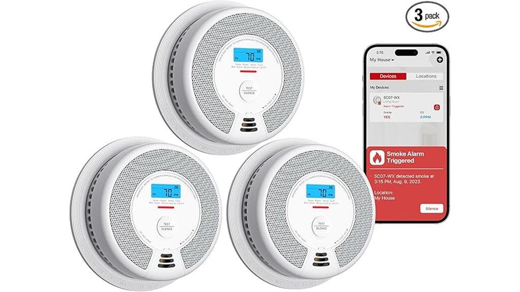 smart smoke co detectors pack