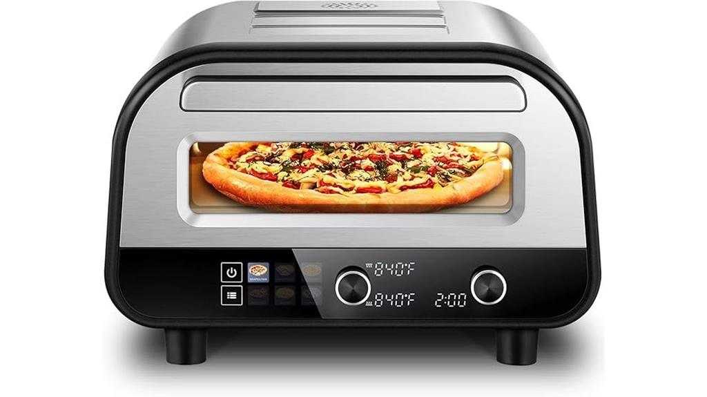 smart touchscreen pizza oven