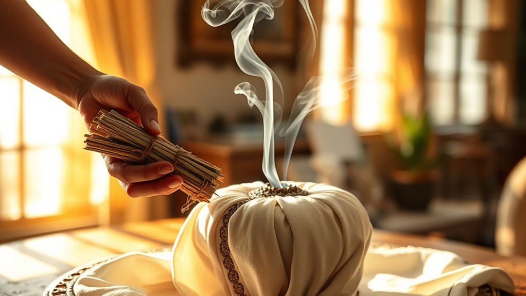 smudging clears negative energies