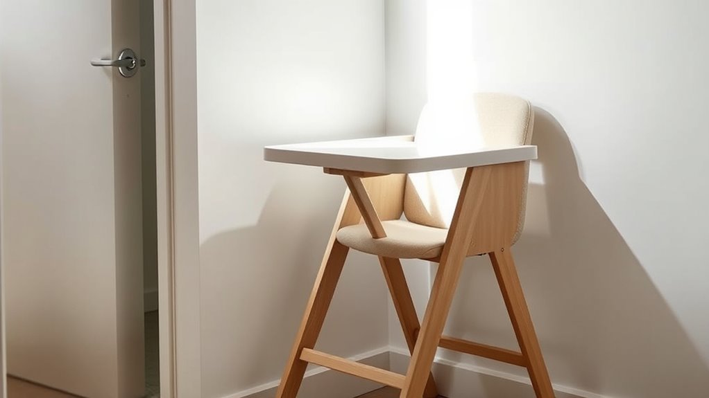 space saving fold flat high chairs