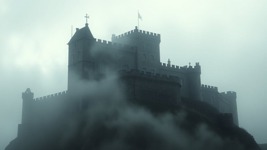 spectral figures and eerie sounds