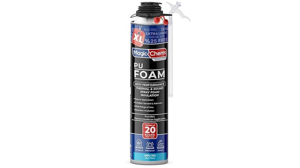 spray foam sealant can